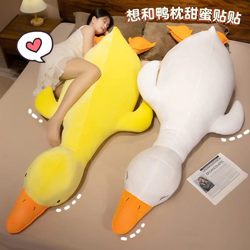 Ducky the Giant Sleepy Kawaii Duck Snuggle Plushie