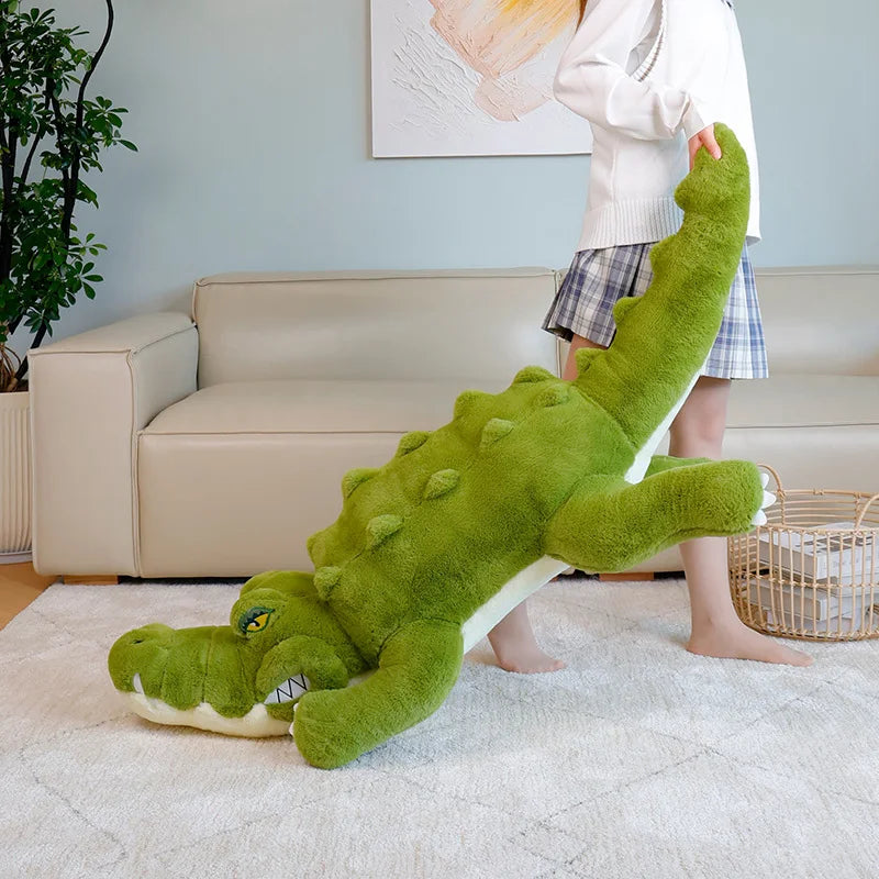 Snappy the Giant Lounging Crocodile Kawaii Plushie