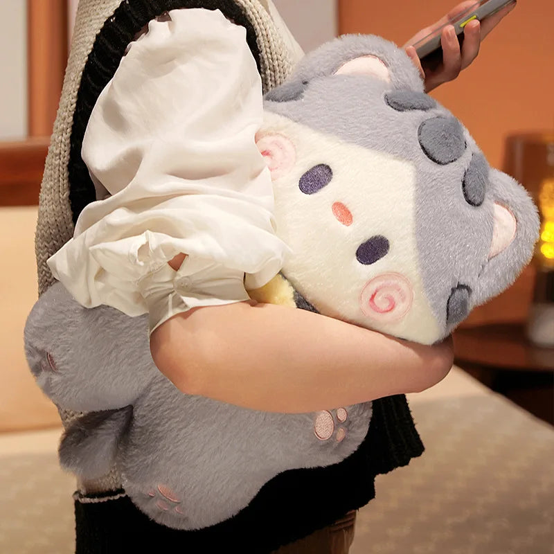 Bella the Kawaii Bell Cat Sleeping Cushion Plush