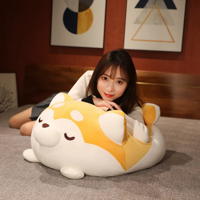 Shiba the Chonky Lying Fat Shiba Inu Sleeping Pillow