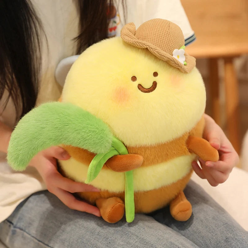 Buzzy the Soft Honey Bee Pendant Sleeping Plush Pillow