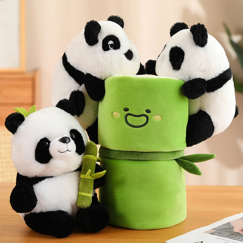 Bamboo Hugger Kawaii Panda Snuggle Plushie