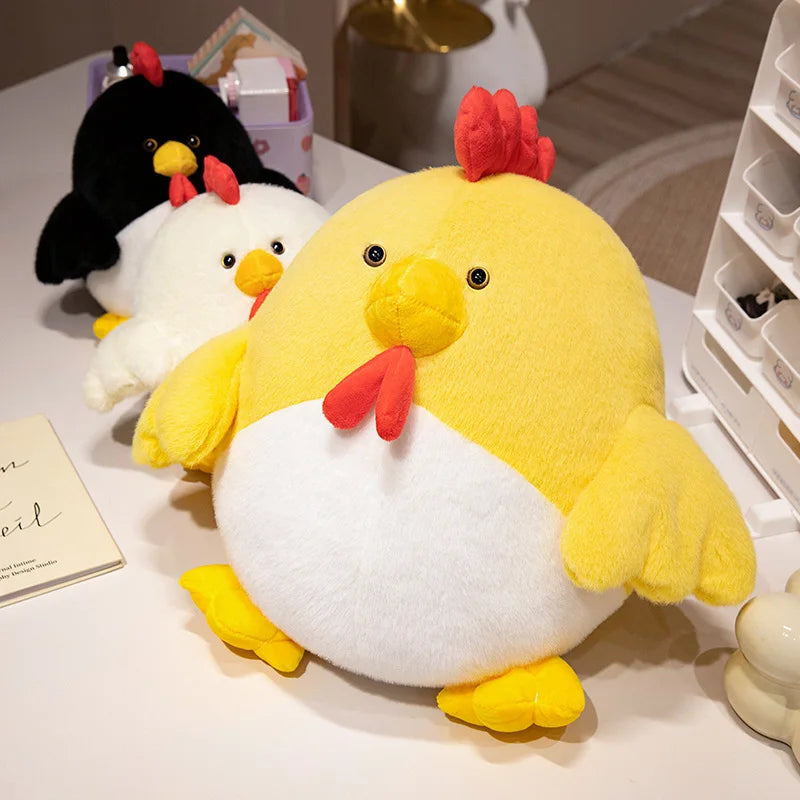 Clucky the Fluffy Lifelike Rooster Chick Plush Pillow