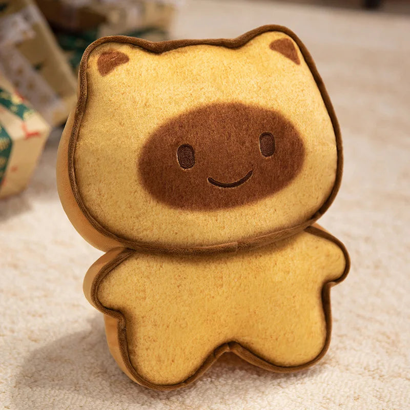 Bready the Kawaii Toast Cat Biscuit Plush