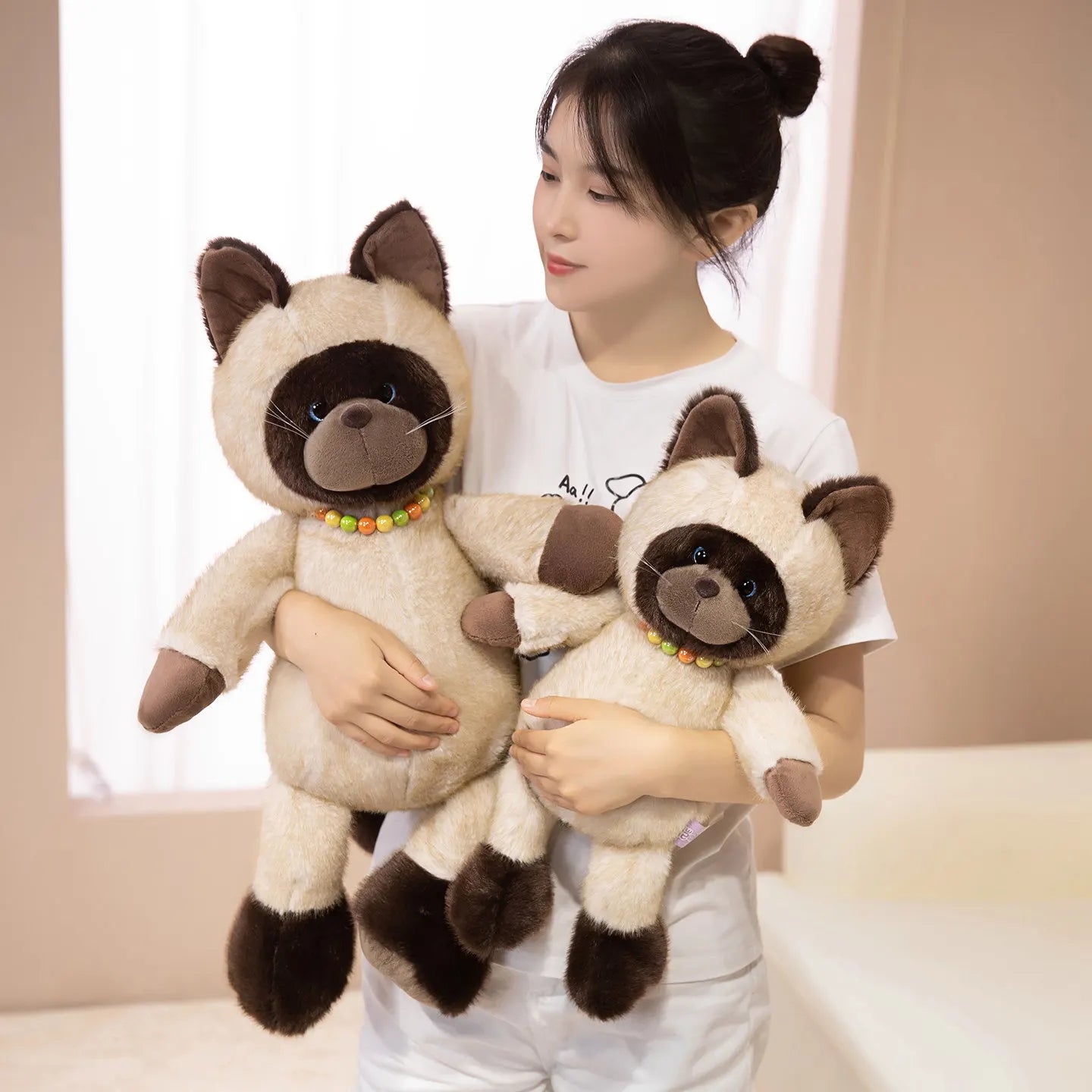 Suki the Cuddly Kawaii Siamese Kitten Snuggle Plushie