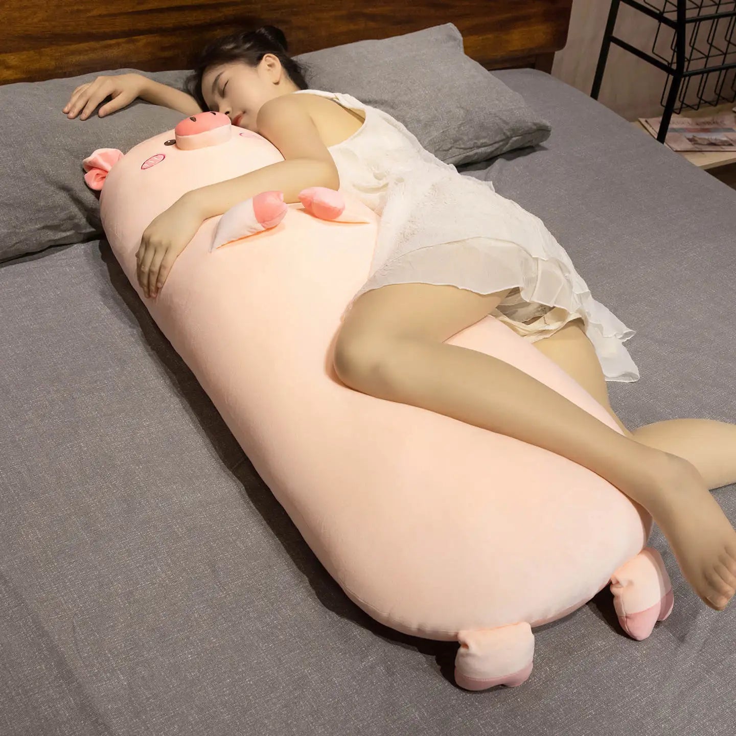 Piggy the Kawaii Long Pig Leg Clamp Sleeping Snuggle Pillow