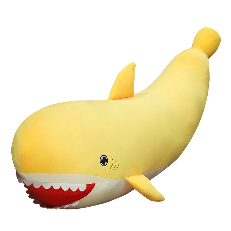 Banny the Banana Shark Cozy Throw Pillow