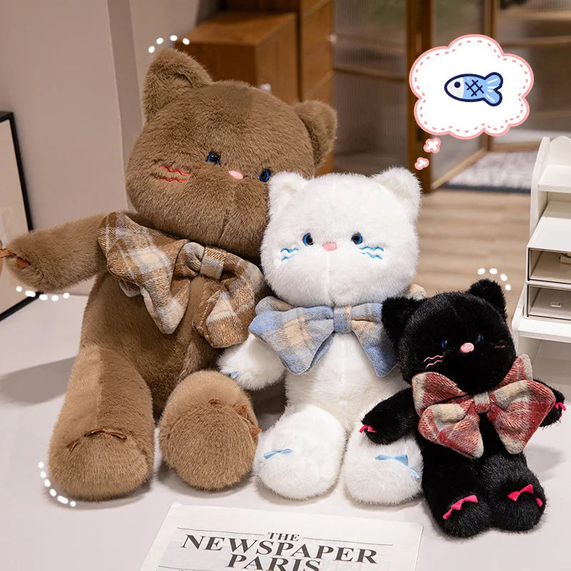 Bowtie the Kawaii Stuffed Kitten Cat Plushie