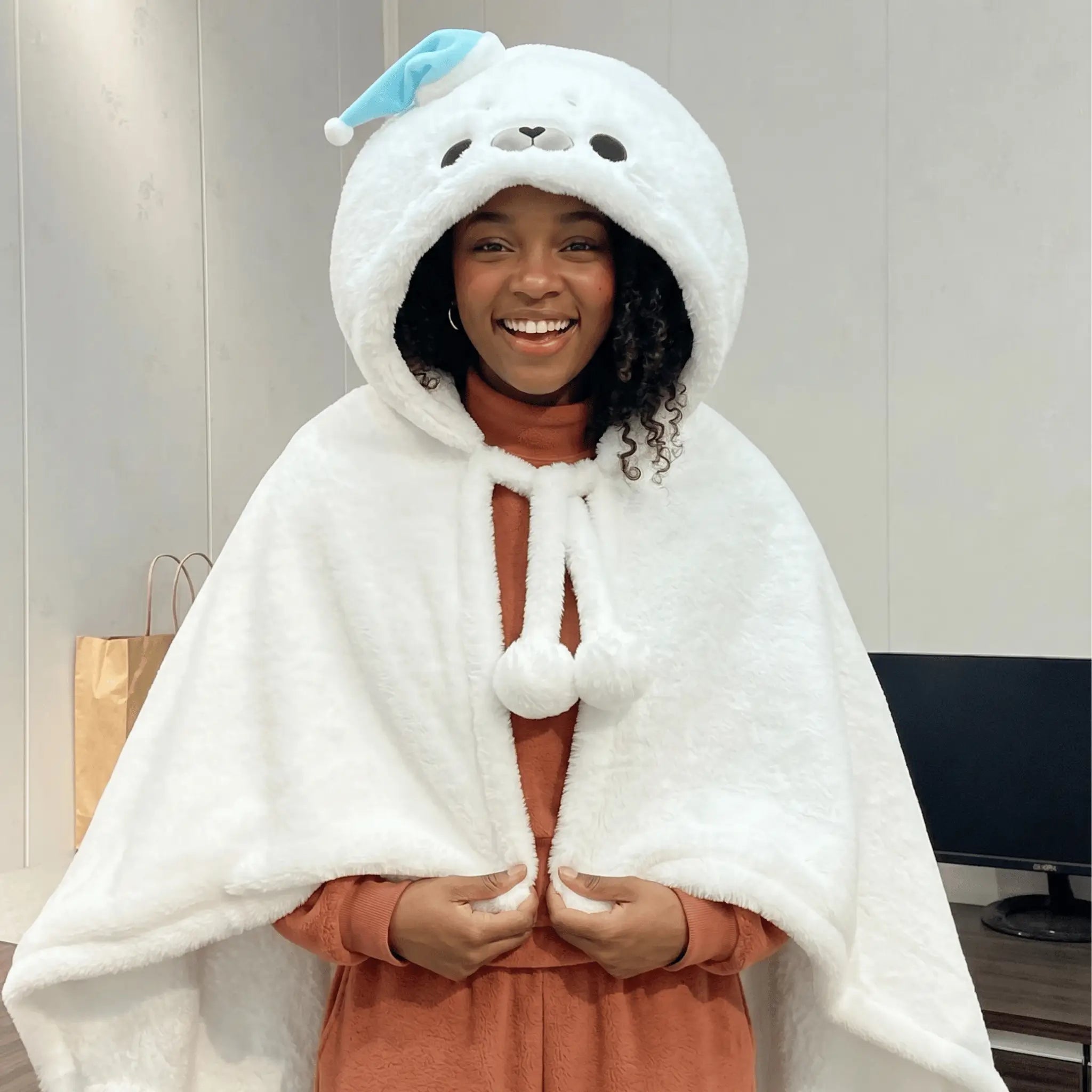 Sealey the Kawaii Soft Cloak Seal Cape Plush