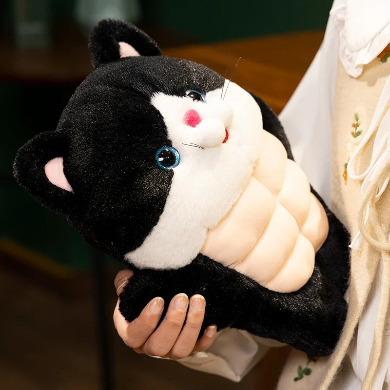 Muscles the Chonky Kawaii Cat Snuggle Plushie
