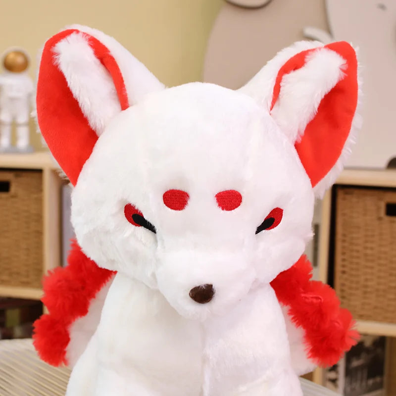 Kitsune the Dreamy White Nine-Tailed Fox Plushie