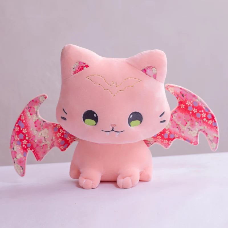 Sakura the Kawaii Pink Bat Wing Cat Plush
