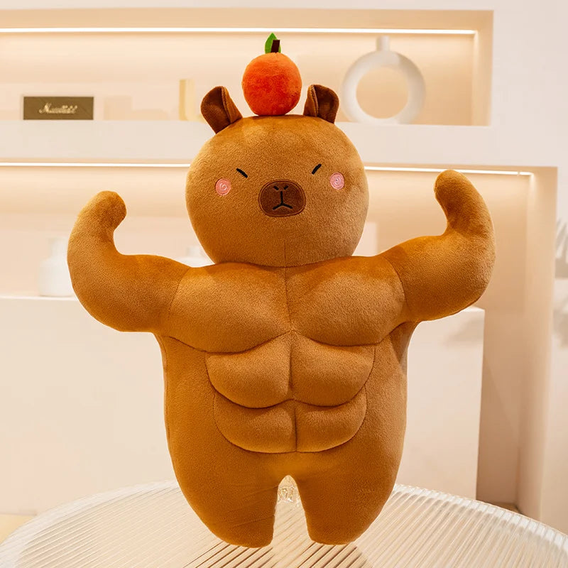 Muscles the Chonky Funny Capybara Snuggle Plushie