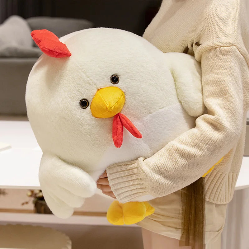 Clucky the Fluffy Lifelike Rooster Chick Plush Pillow