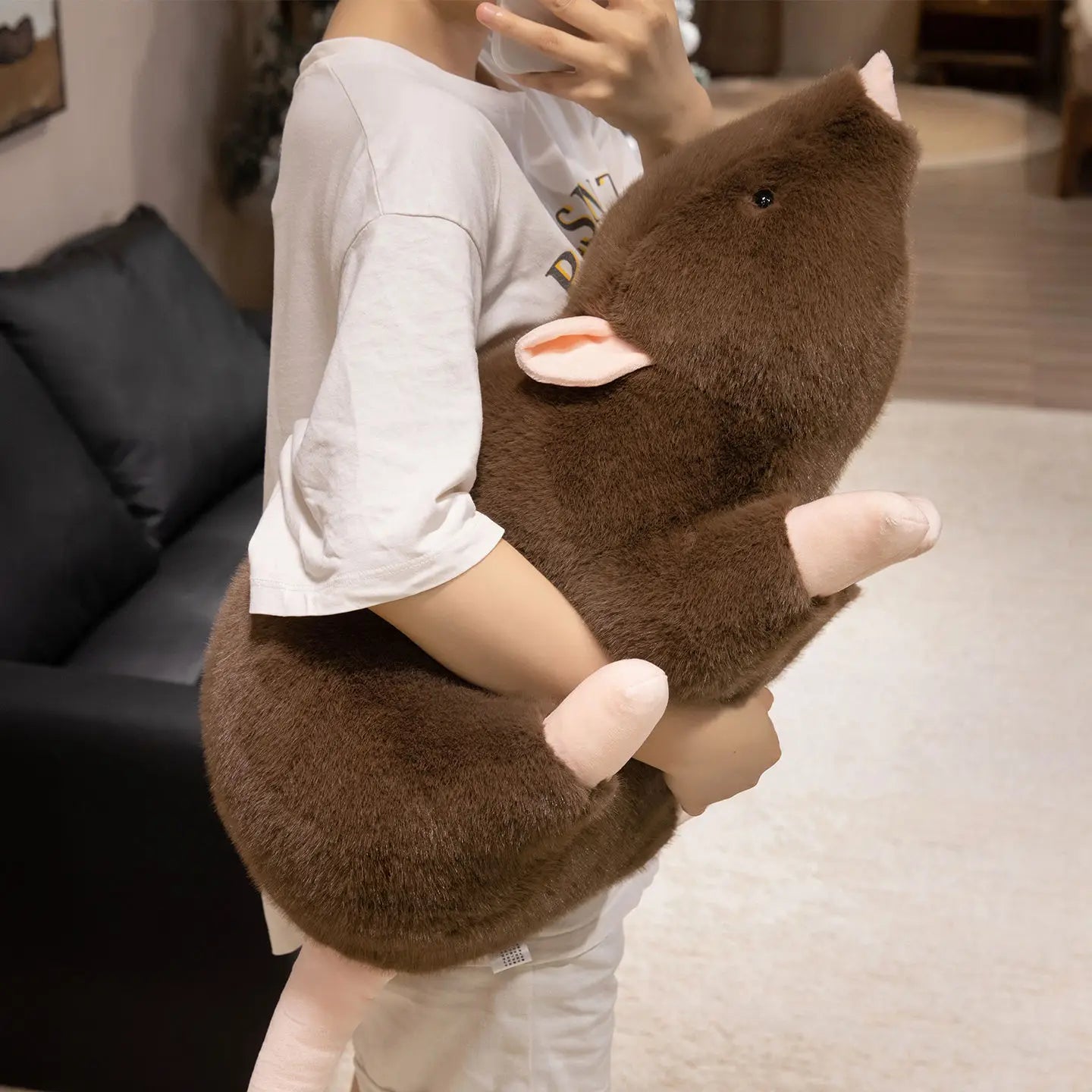 Squeaky the Kawaii Simulated Mouse Rat Plushie