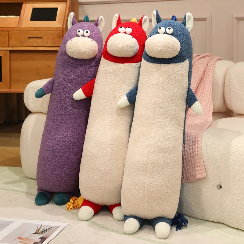 Loungy Kawaii Hippo Snuggle Plush Pillow