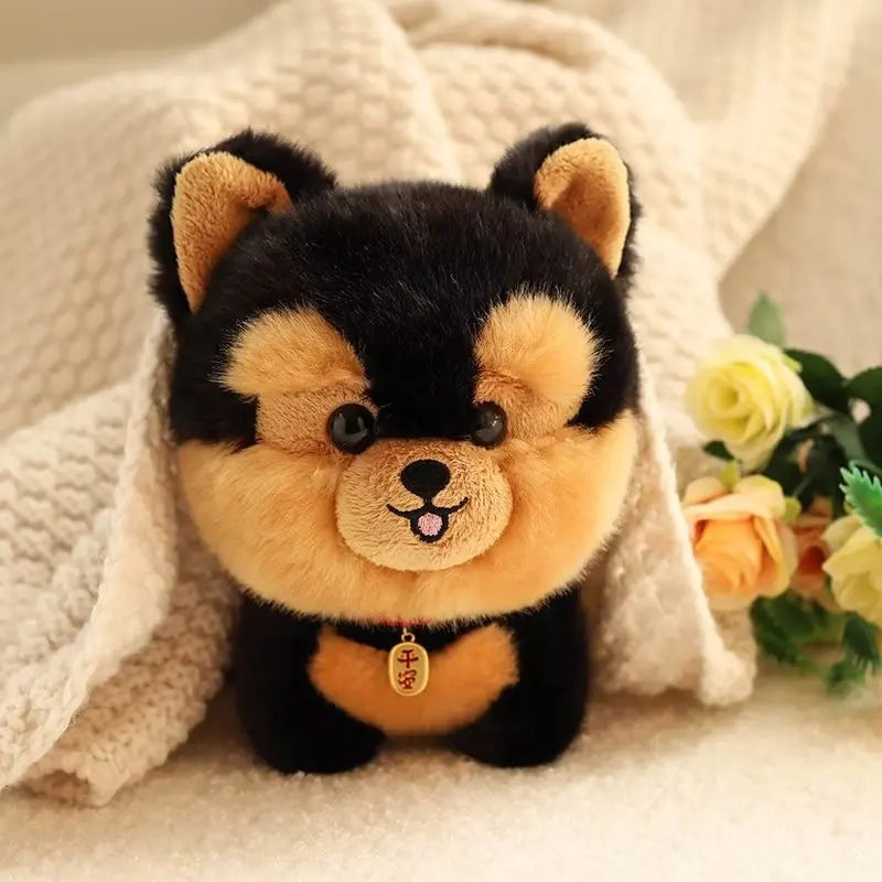 Biscuit the Realistic Husky Corgi Chow Akita Dog Plushie