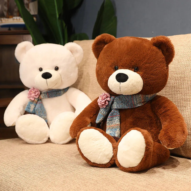 Scarfy the Kawaii Marshmallow Bear Snuggle Plushie Set