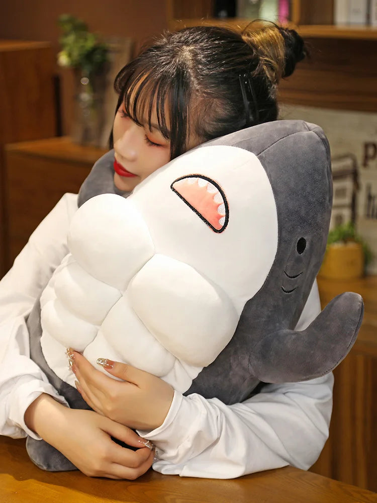 Chompy the Standing Shark Stuffed Plush Pillow