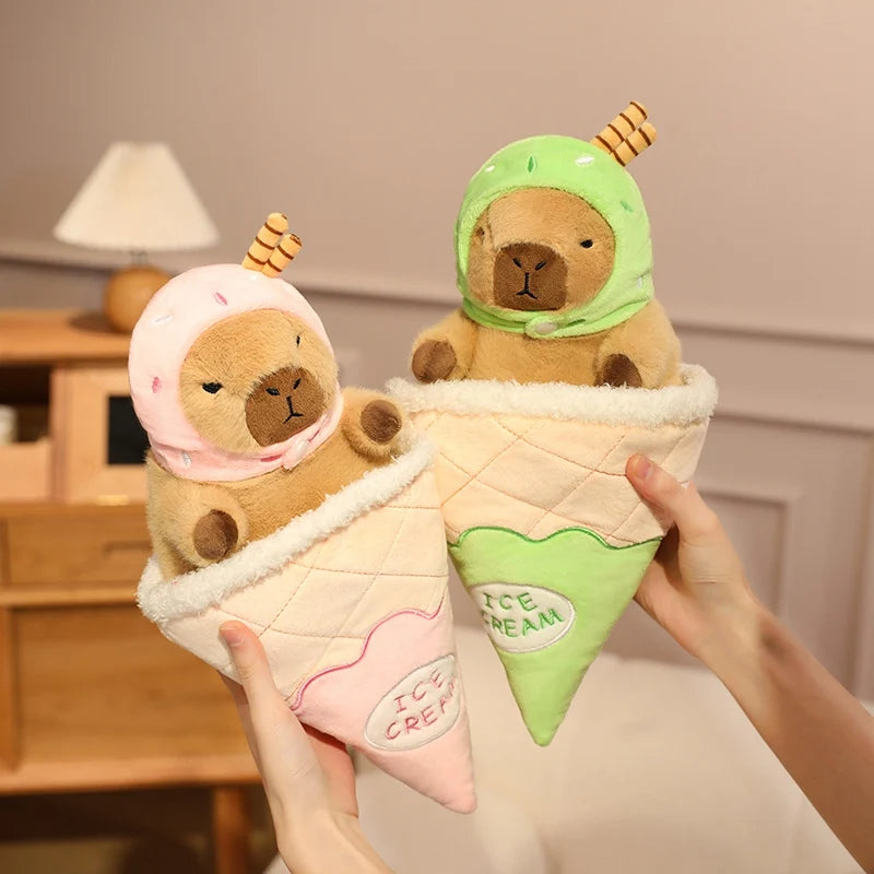 Capy the Colorful Ice Cream Kawaii Capybara Plushie