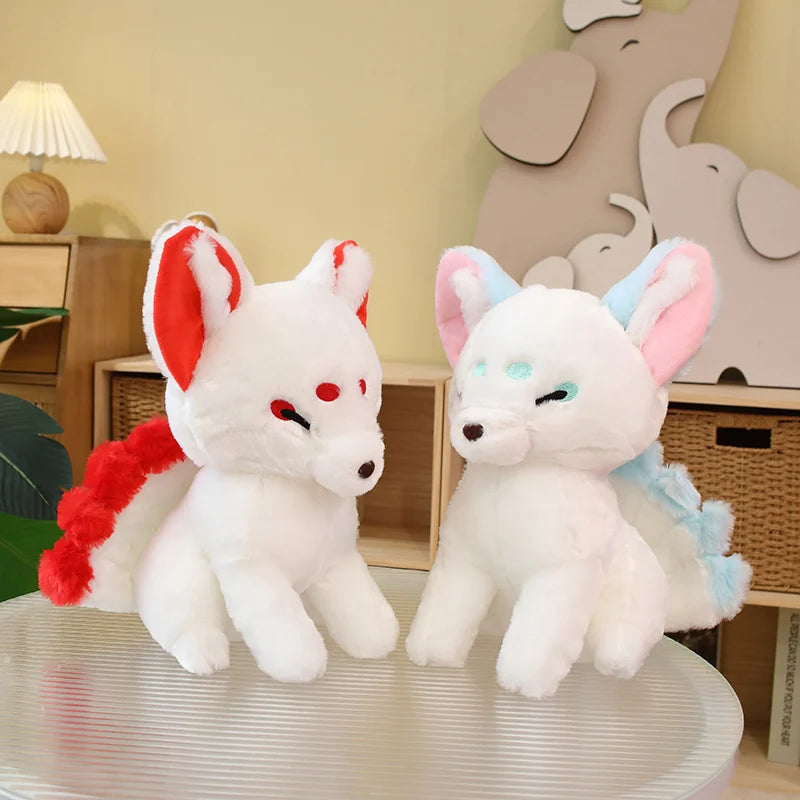 Kitsune the Dreamy White Nine-Tailed Fox Plushie