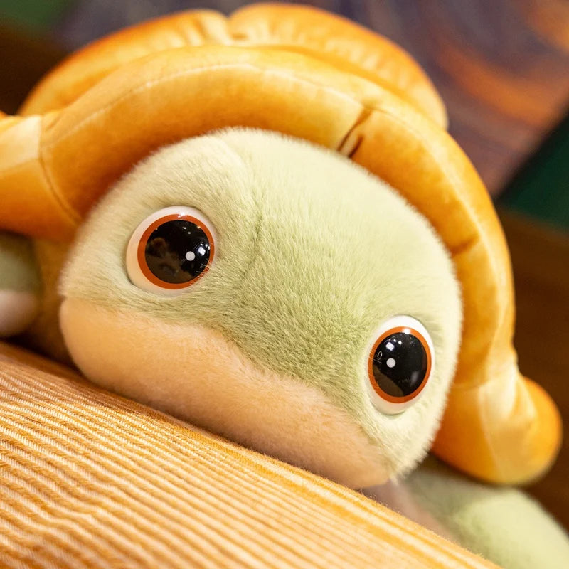 Bready the Chonky Kawaii Bread Turtle Snuggle Plushie