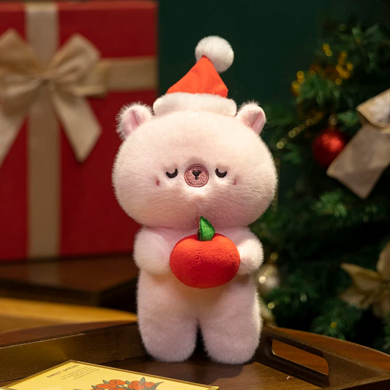 Capy the Festive Santa Hat Kawaii Capybara Plushie