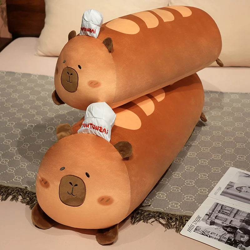 Capy the Kawaii Bread Capybara Soft Food Snuggle Plush Pillow