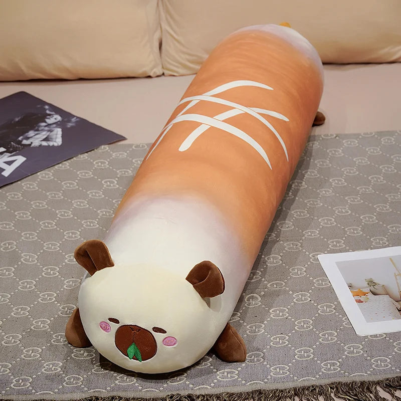 Capy the Long Bread Kawaii Capybara Sofa Plush Pillow