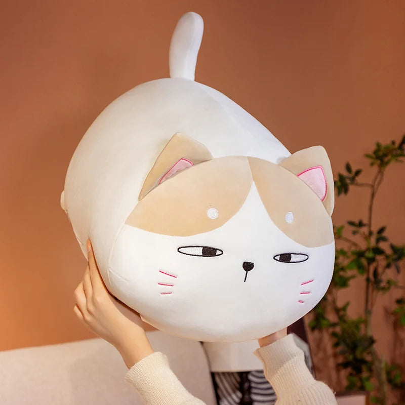 Noodle the Kawaii Fat Sleeping Cat Pillow Plush