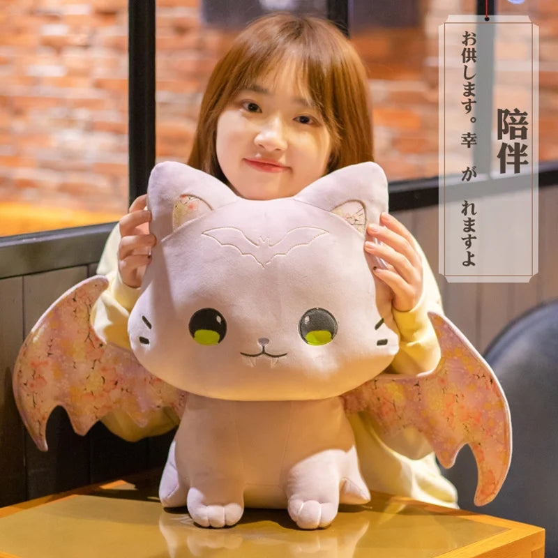 Sakura the Kawaii Pink Bat Wing Cat Plush