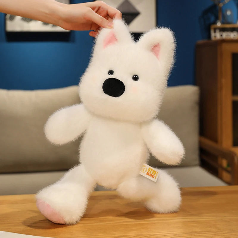 Biscuit the Kawaii Running Rabbit Puppy Westie Snuggle Plushie