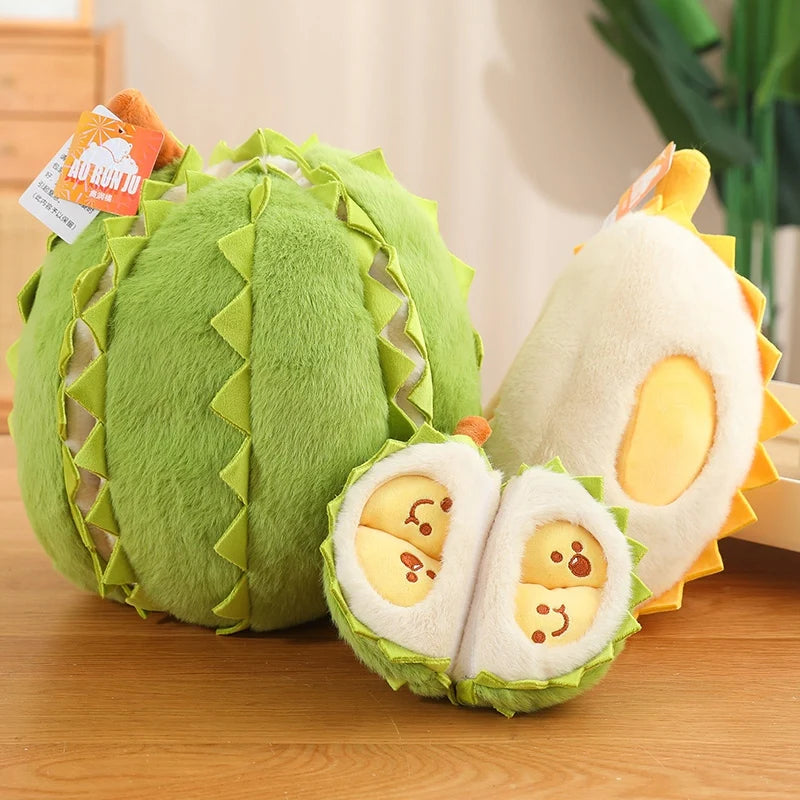Durian the Tearable Fruit Cartoon Plush Pillow