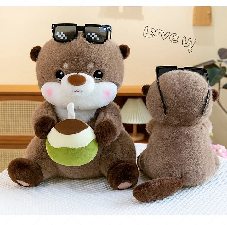 Ottie the Kawaii Lifelike Otter Hug Plush Pillow