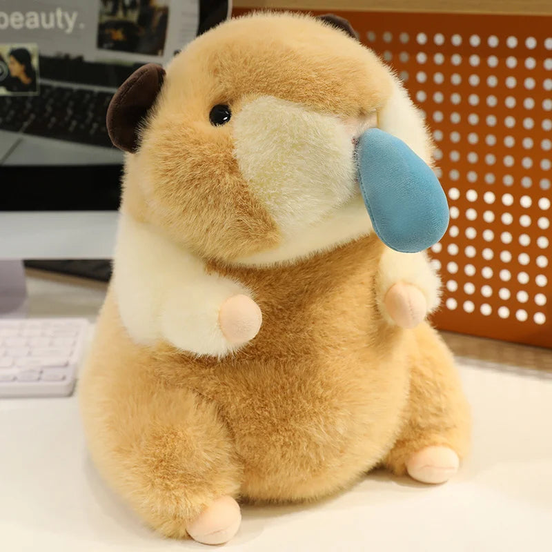 Hammy the Chubby Guinea Pig Nose Drop Plush Pillow