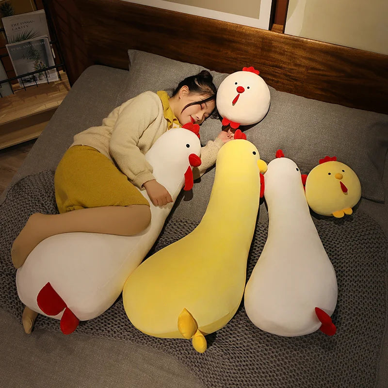 Sunny the Chonky Round Yellow Chick Sleeping Pillow