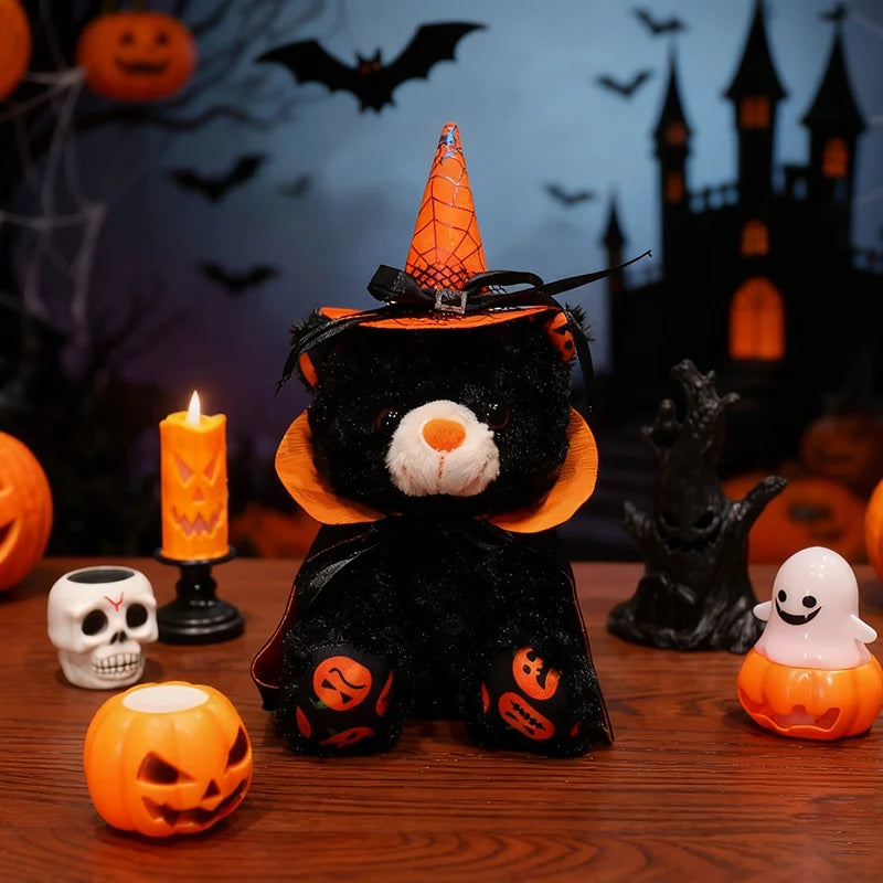 Spooky the Kawaii Halloween Cloaked Bear Plushie