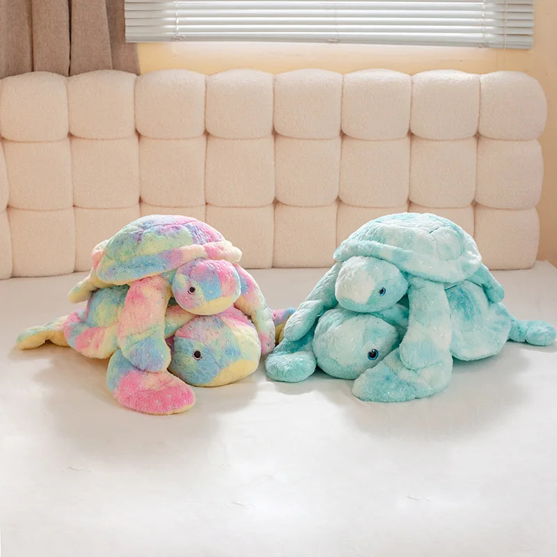 Colorful Chubby Turtle Kawaii Plushie Pillow