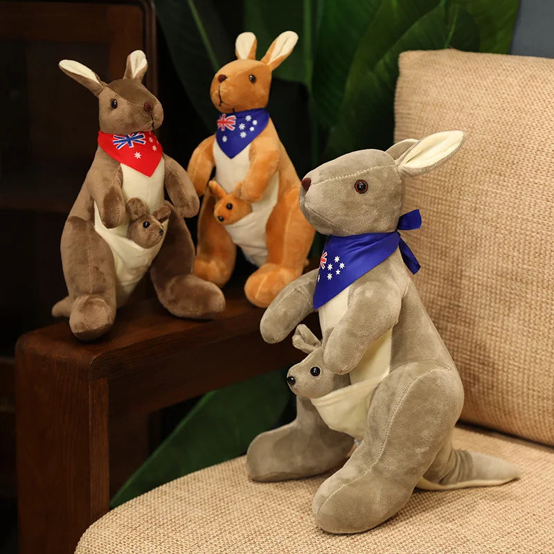 Joey the Kawaii Mother and Baby Kangaroo Plush