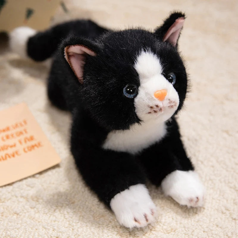 Mittens the Fluffy Lying Kitten Cat Simulation Plushie