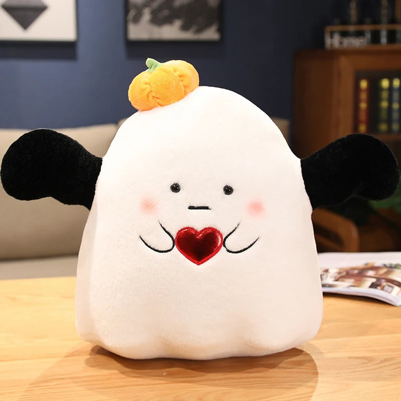 Boo the Kawaii Fat Pumpkin Ghost Plush Pillow