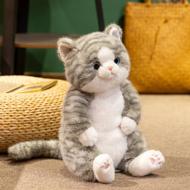 Mochi the Kawaii Sitting Cat Snuggle Plush Pillow