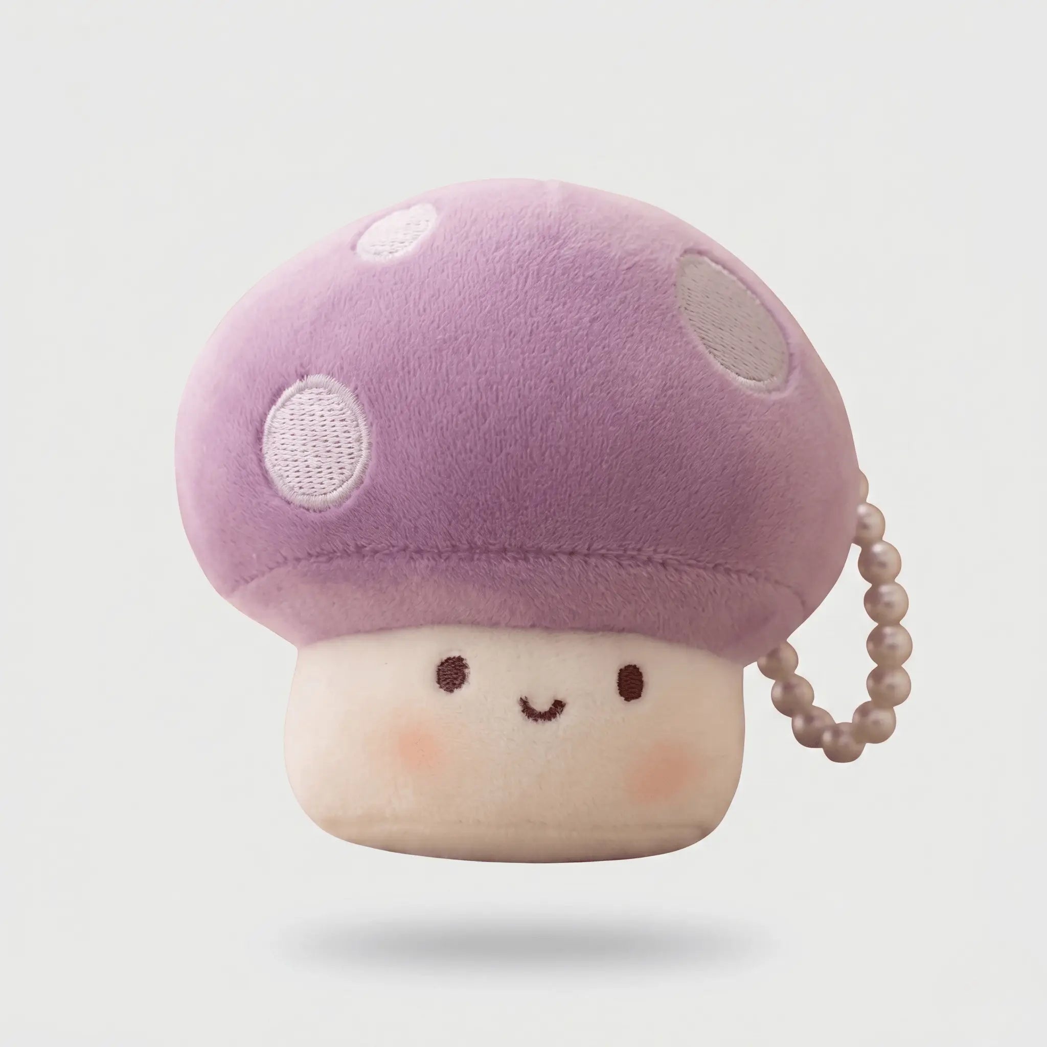 Mushy the Kawaii Squeezable Rainbow Mushroom Pendant Plush