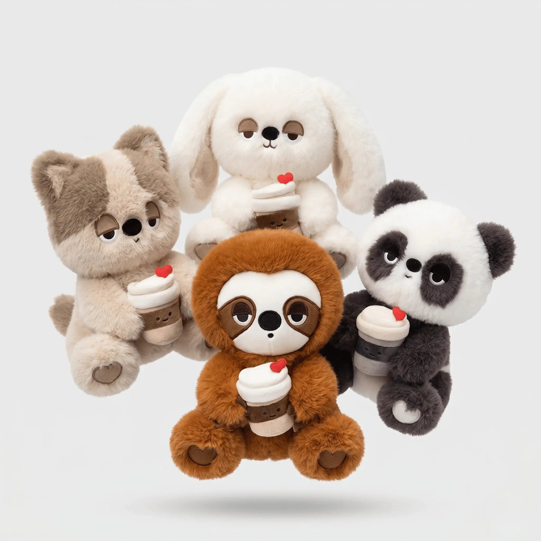 Drowsy the Sleepy Dark Circle Kawaii Panda Sloth Plushie