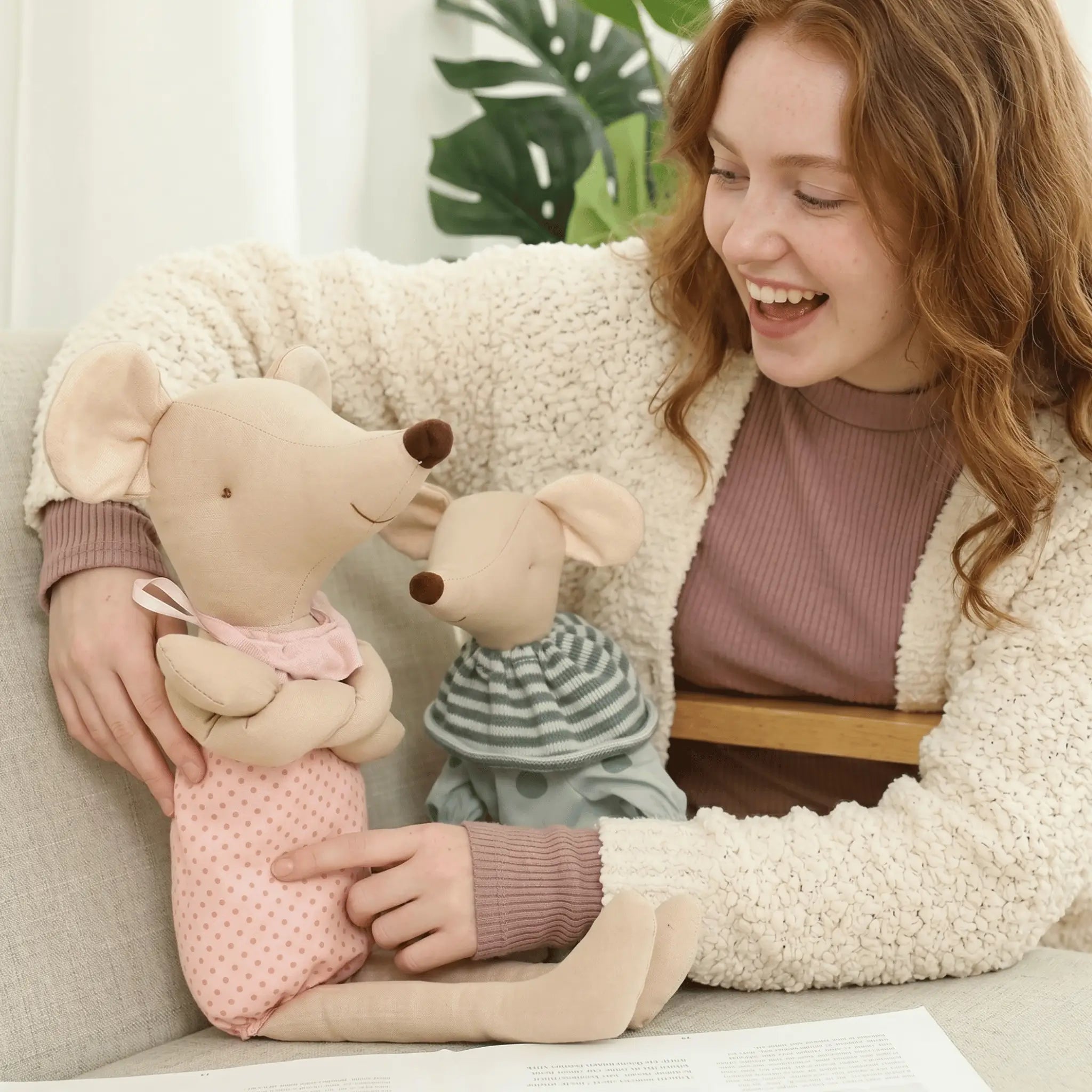 Squeaky the Kawaii Sleeping Mouse Plush