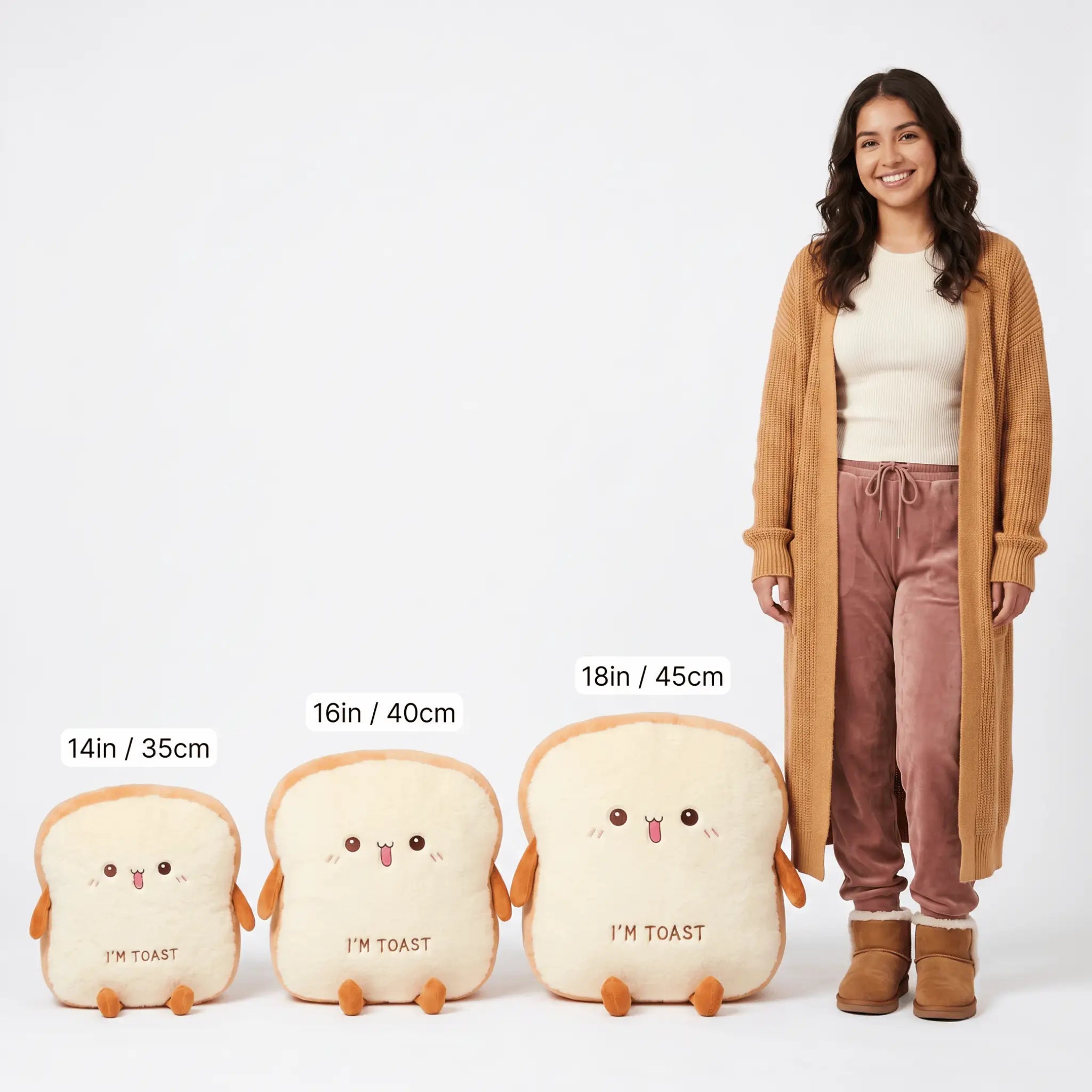 Toasty the Squishy Bread Cushion Plush