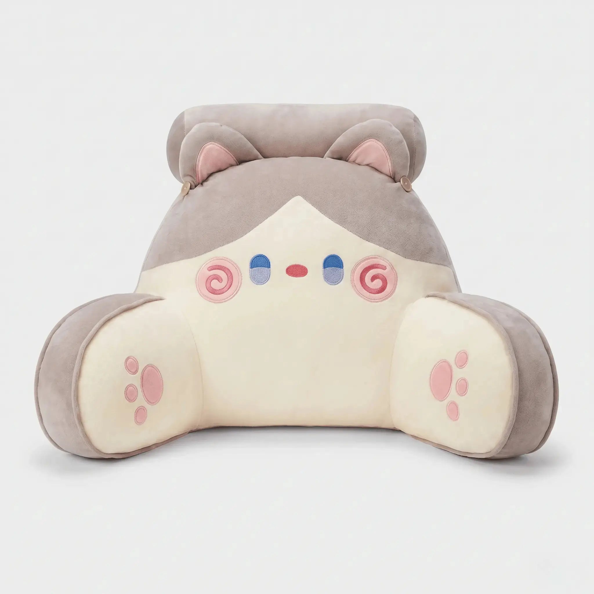 Poofy Backrest Animal Cat Sofa Triangle Pillow