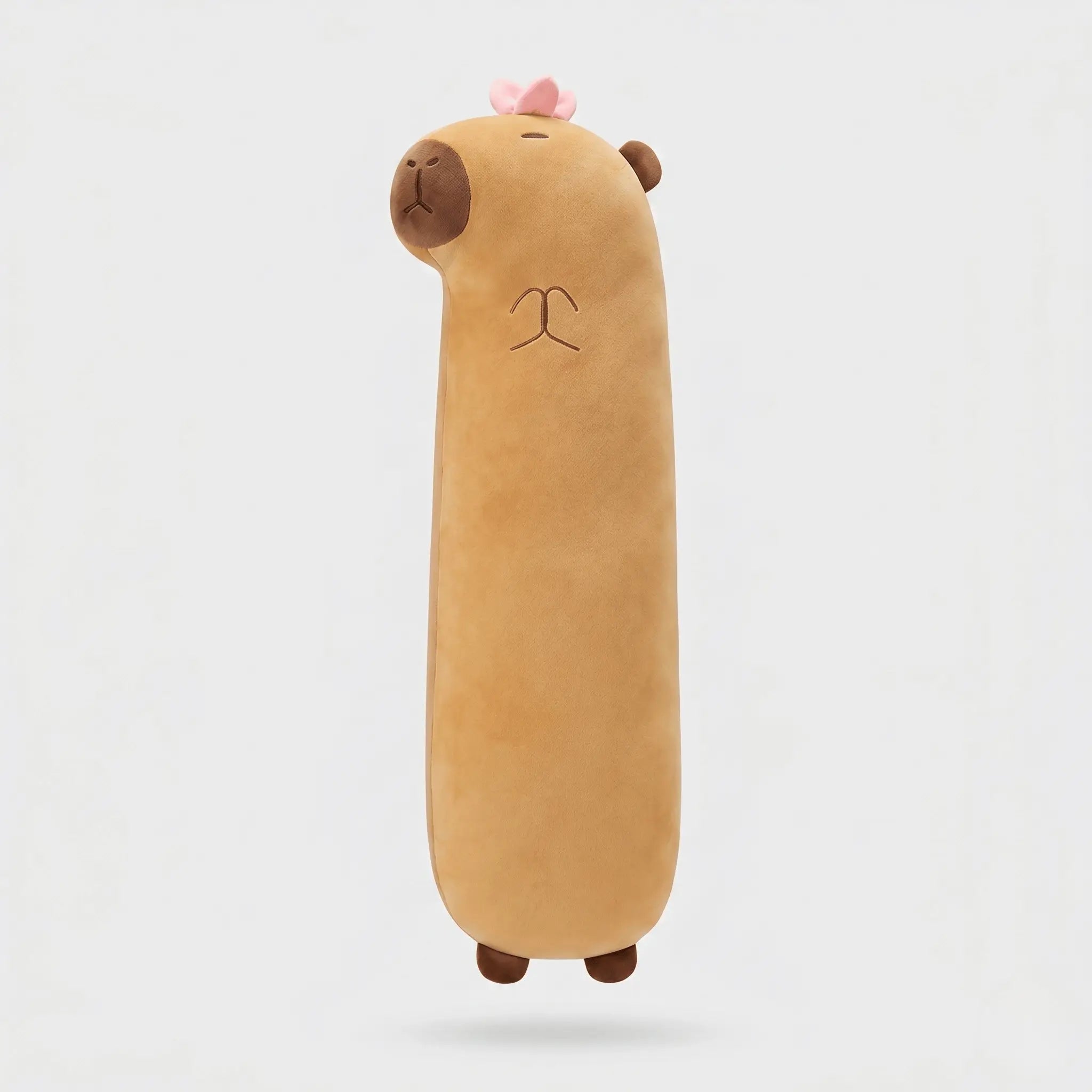 Capo the Chonky Brown Capybara Sleeping Pillow Plush