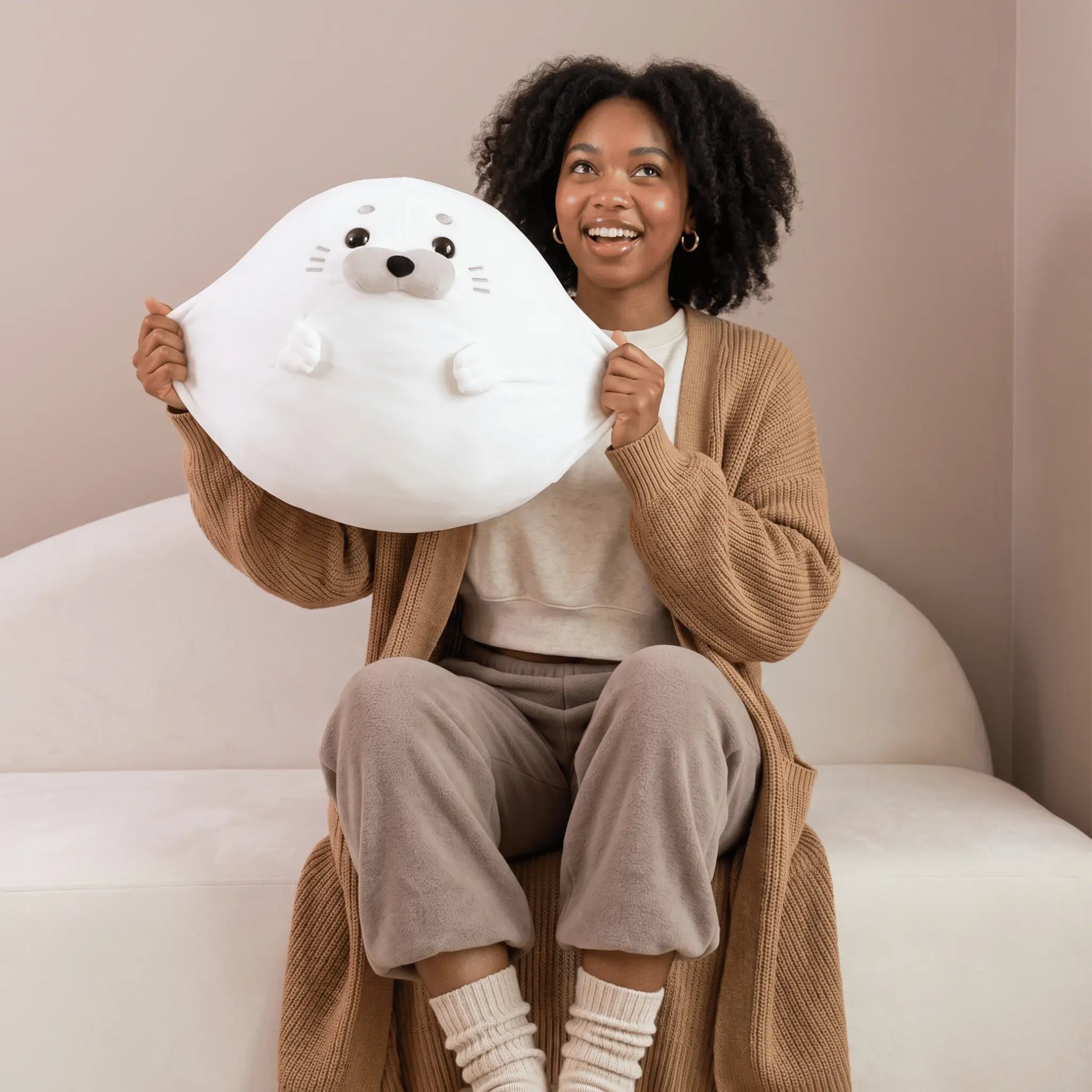 Blubba the Round Kawaii Seal Pillow Plush