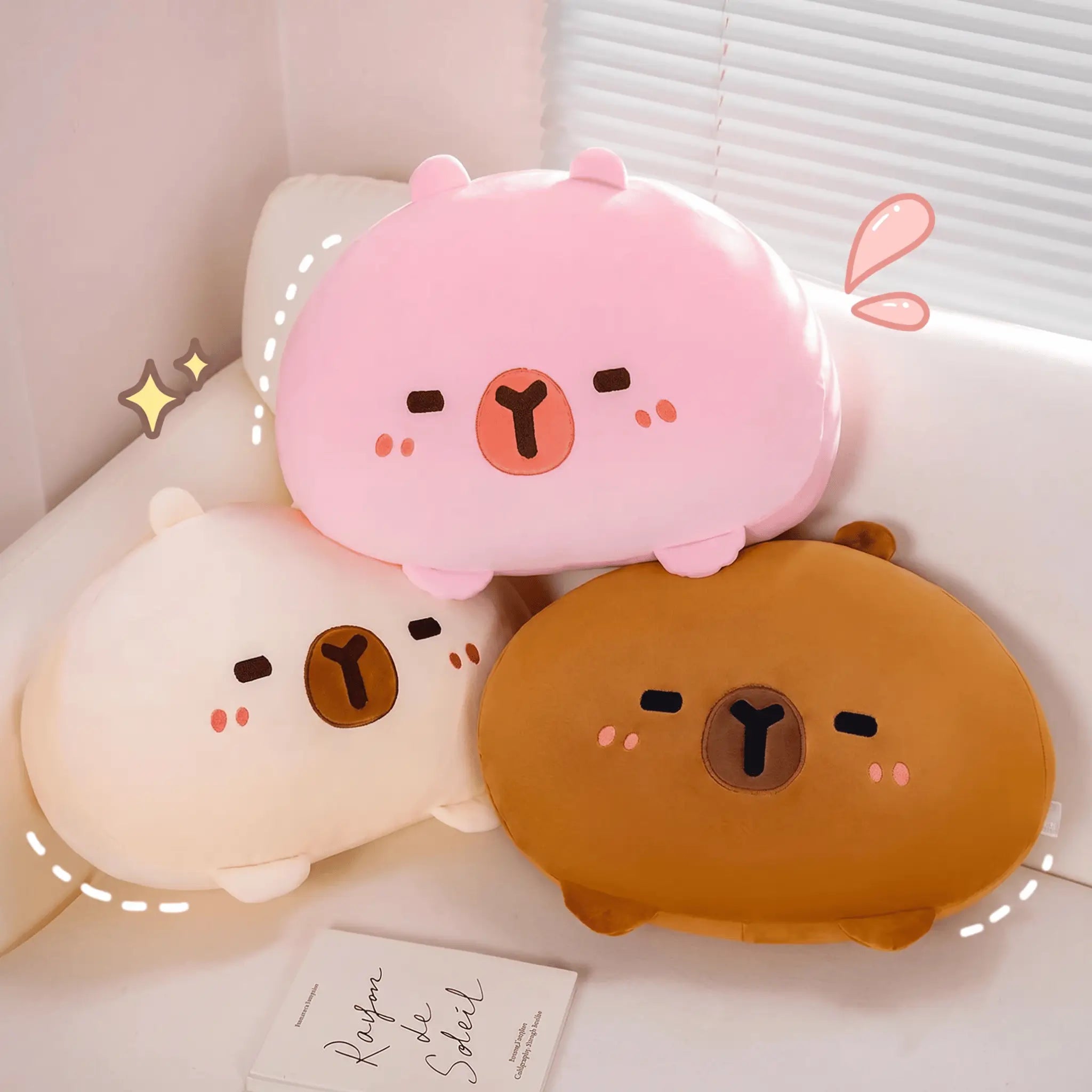 Capy the Kawaii Huggable Capybara Back Support Plush Pillow